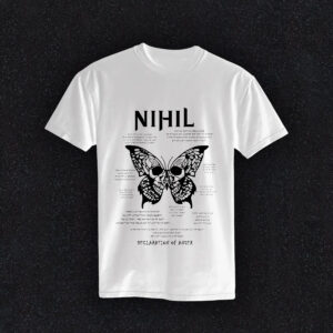 Declaration of Anger Lyrics T-Shirt (White)